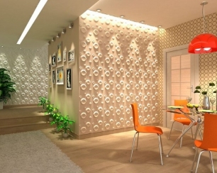 Особенности отделки стен 3D-панелями