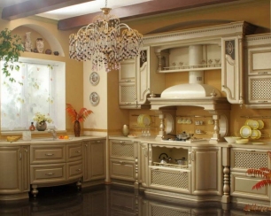 Кухни из массива дерева