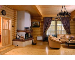 Как покрасить деревянный дом внутри