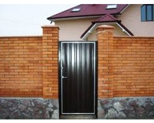 Изготовление калитки из профнастила