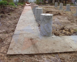 Методы по производству столбчатого фундамента